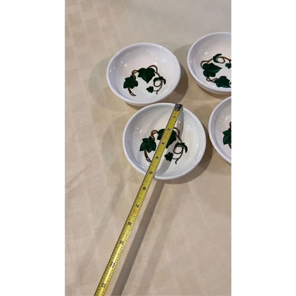 Vintage Metlox Poppy Trail California Ivy Handpainted Fruit Berry Bowl Set of 4